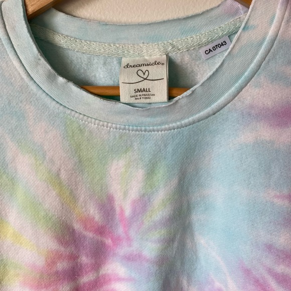 NWOT pastel tie dye crew - Picture 5 of 8